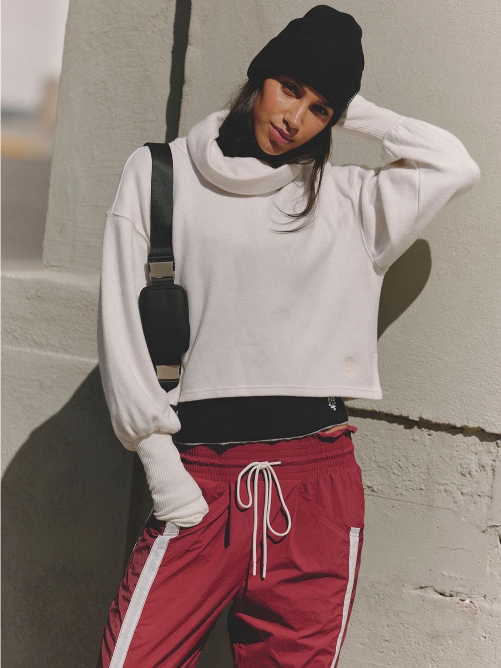 NWT Free People Ride It Out Layer in Ivory